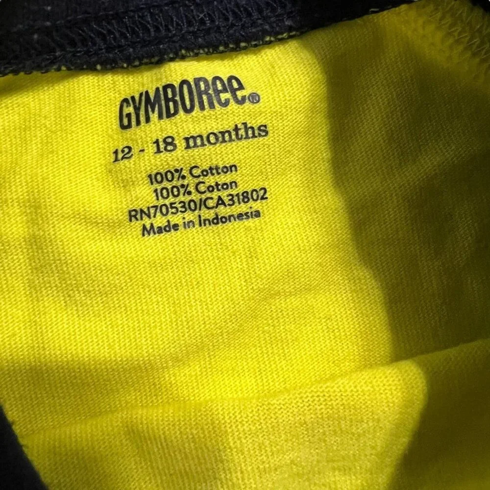 Gymboree 12-18m Roller Skate Monster Raglan Tee Shirt